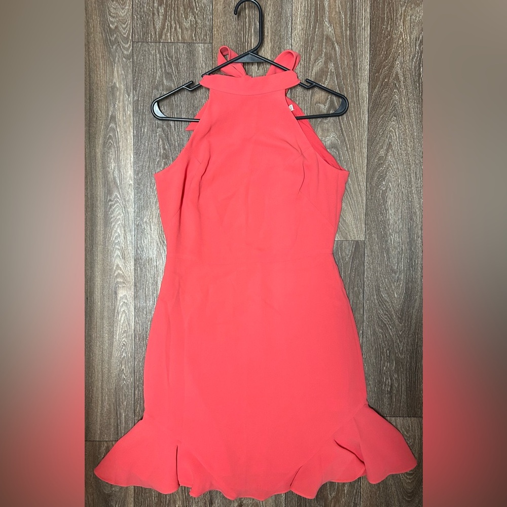 Shoshanna Coral Halter Mini Dress - Picture 4 of 8